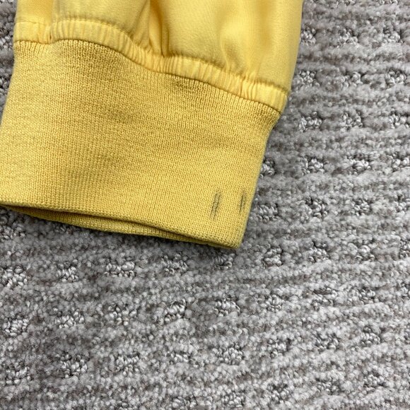 Vintage Eddie Bauer Golf Windbreaker Jacket Pullover V-Neck Men Medium M Yellow - Picture 15 of 15